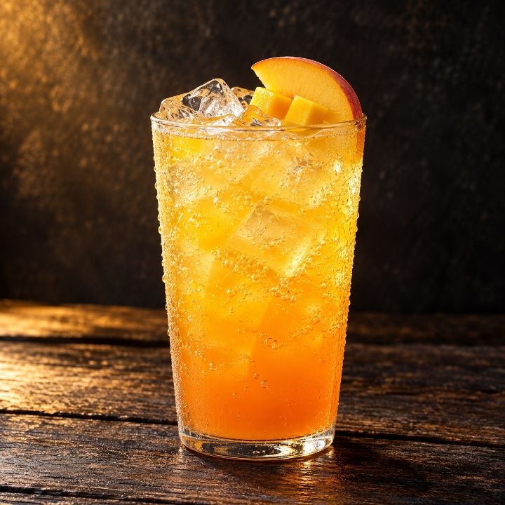 Mango Spark Refresher- Peach Mango + Green Coffee