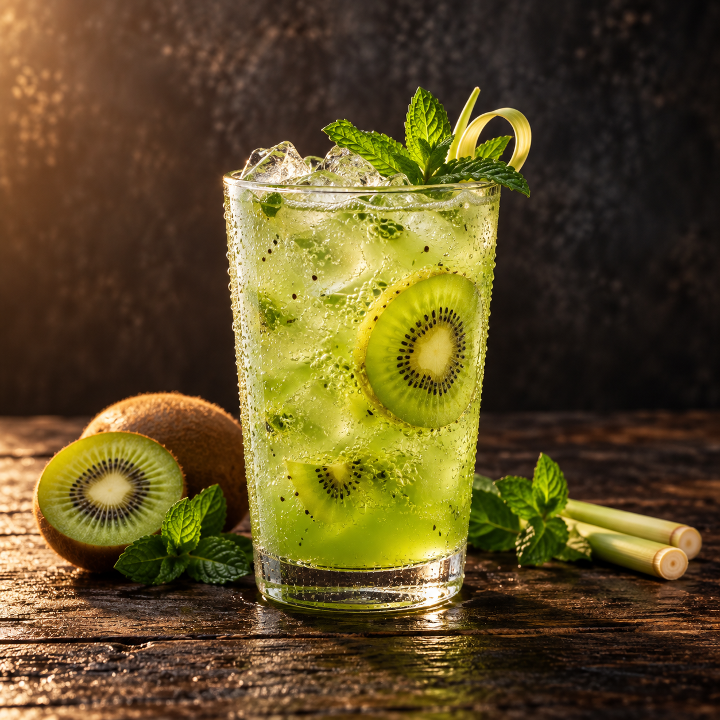 Kiwi Breeze Refresher- Kiwi Mint Lemongrass + Green Coffee